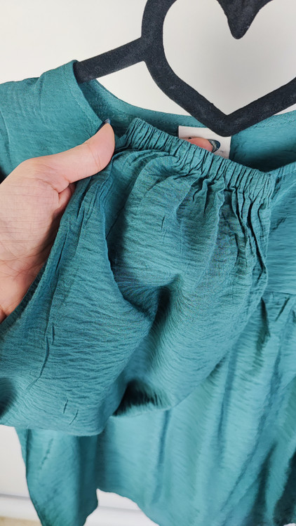 شومیز زنانه آستین بلند برند آمریکایی A New Day رنگ سبز کلهغازی استوک اروپایی گرید A