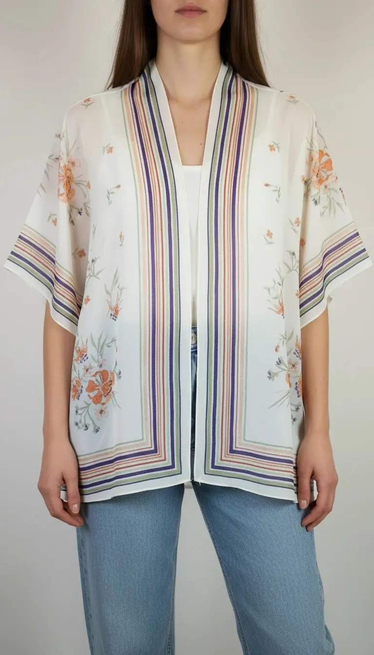 شومیز رویه زنانه استوک کرم کد ۲۰۰ | مدل سبک و تابستانی زرماه گالری