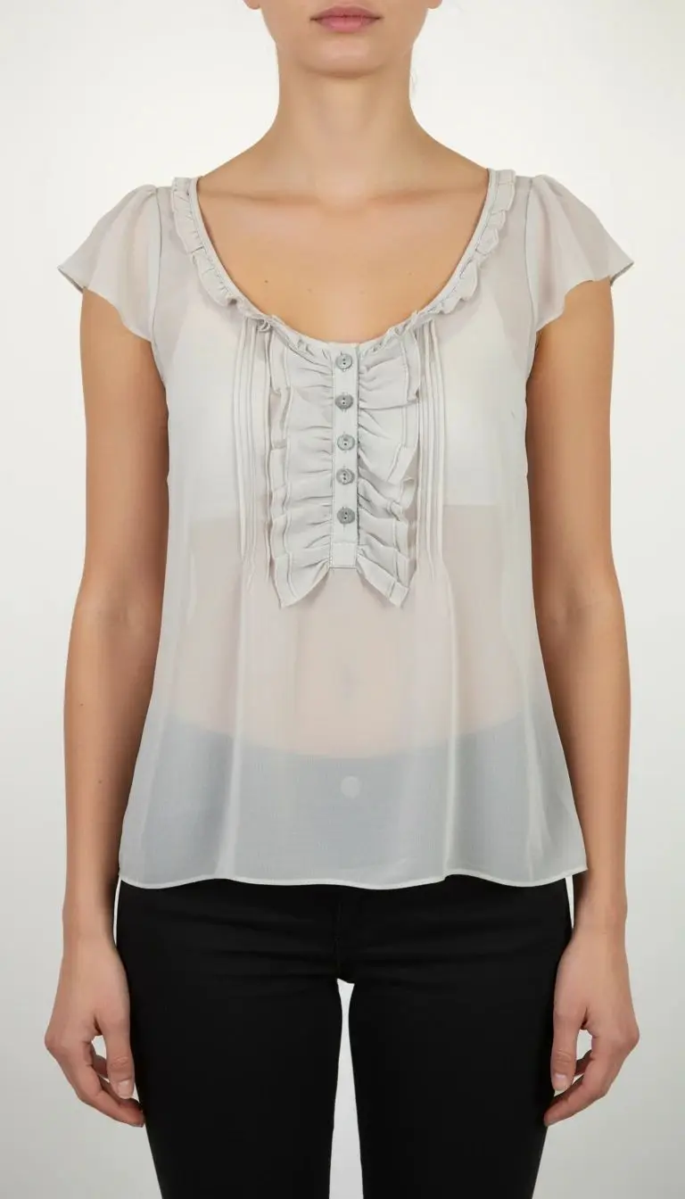 شومیز زنانه استوک کد ۱۴ | طرح  کلاسیک با  سایز ۳۶–۳۸ | زرماه گالری 🤍