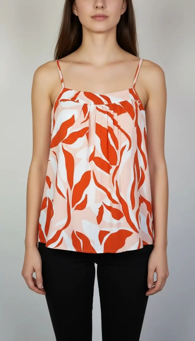 تاپ نخی زنانه استوک(ایراد دارـیکم در رفتگی دوخت داره داخل یقه)