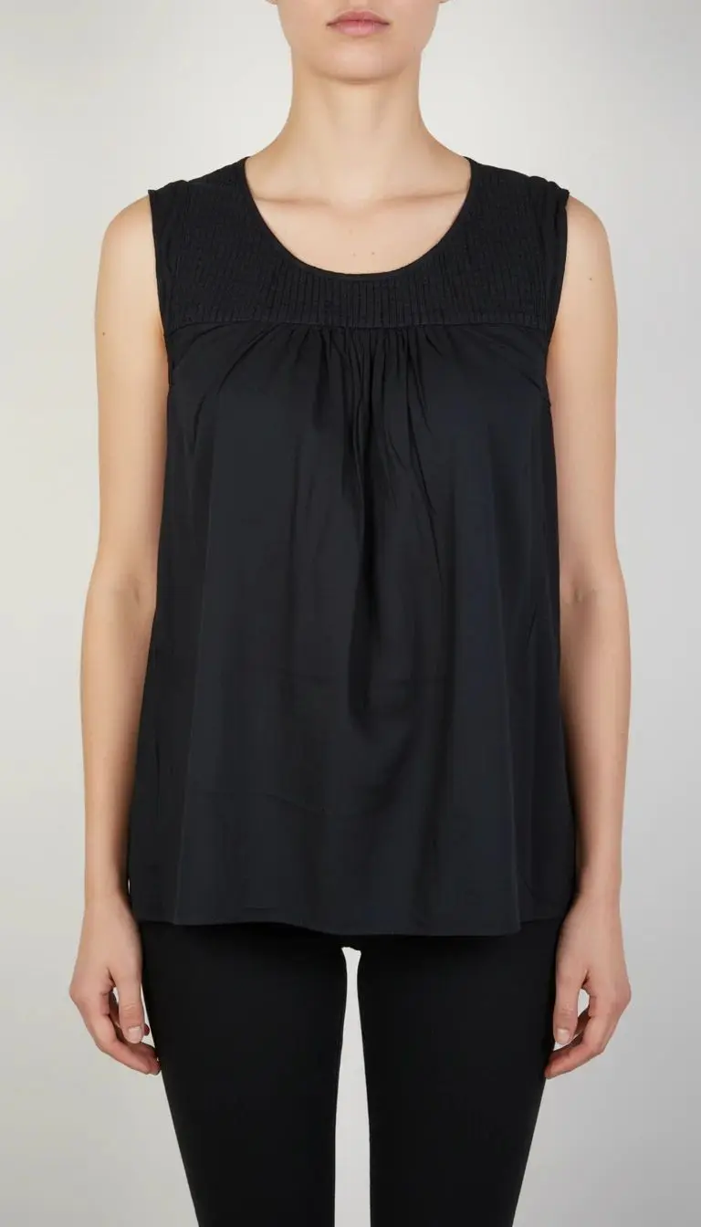 تاپ زنانه سایز بزرگ استوک کد ۱۴۵۸ | تاپ مشکی آزاد و خنک مناسب سایز ۴۶–۴۸ | زرماه گالری 🖤✨