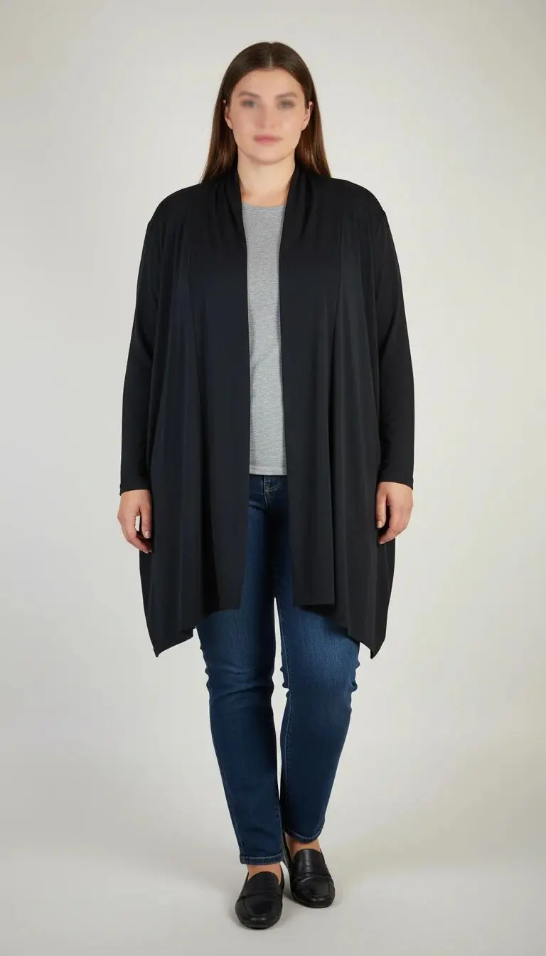 رویه شومیز زنانه مشکی آکبند فری‌سایز کد ۱۷۵۹ | استوک با تن‌خور آزاد