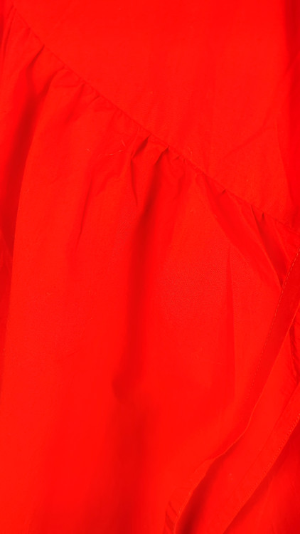 شومیز زنانه سایز بزرگ کد ۲۰۳۵ رنگ نارنجی با یقه بنددار و آستین چیندار * نمای تنخور: استایل شیک شومیز مجلسی سایز ۵۴ و ۵۶ وارداتی مناسب دورهمی و مهمانی