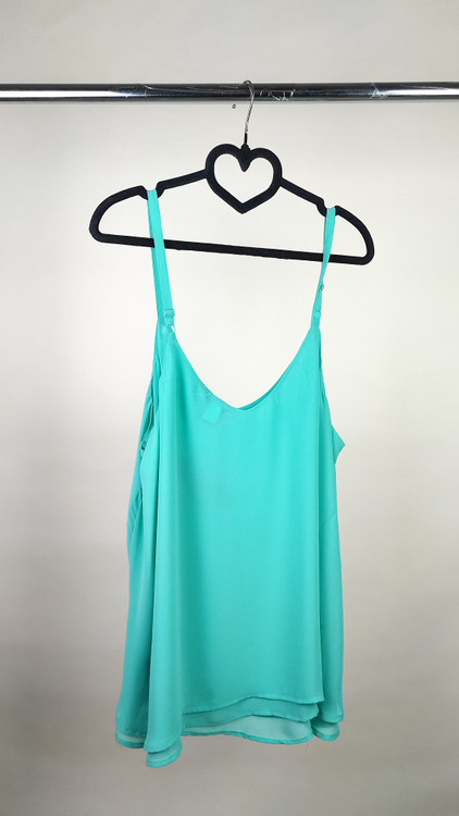 تاپ بنددار زنانه دو لایه رنگ سبز کلهغازی کد ۲۰۸۷ مناسب سایز ۴۸ و ۵۰