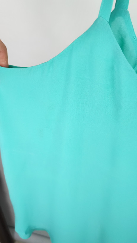 تاپ بنددار زنانه دو لایه رنگ سبز کلهغازی کد ۲۰۸۷ مناسب سایز ۴۸ و ۵۰