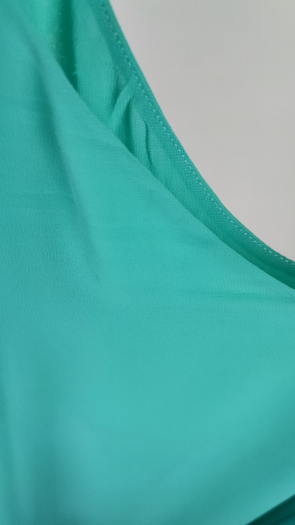 تاپ بنددار زنانه دو لایه رنگ سبز کلهغازی کد ۲۰۸۷ مناسب سایز ۴۸ و ۵۰