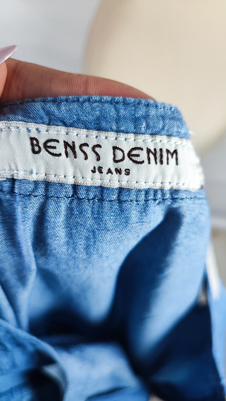 سرهمی جین آبی زنانه کوتاه (رامپر) با زیپ کج و جیبدار کد ۱۱۵۱ * تصویر تنخور: استایل تابستانی با سرهمی لی زنانه وارداتی مناسب سایز ۳۸ و ۴۰