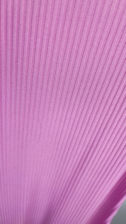 پیراهن میدی زنانه صورتی روشن بافت کبریتی ظریف کد ۱۰۳۸ * تصویر تنخور: مدل پیراهن آستین حلقهای جذب زنانه صورتی مناسب استایل کژوال و مهمانی