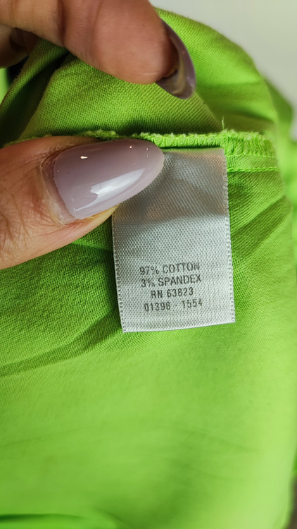 شومیز زنانه سایز بزرگ استوک برند C.J. Banks رنگ سبز روشن آستین کوتاه کد ۲۱۴۴ وارداتی