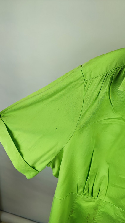 شومیز زنانه سایز بزرگ استوک برند C.J. Banks رنگ سبز روشن آستین کوتاه کد ۲۱۴۴ وارداتی