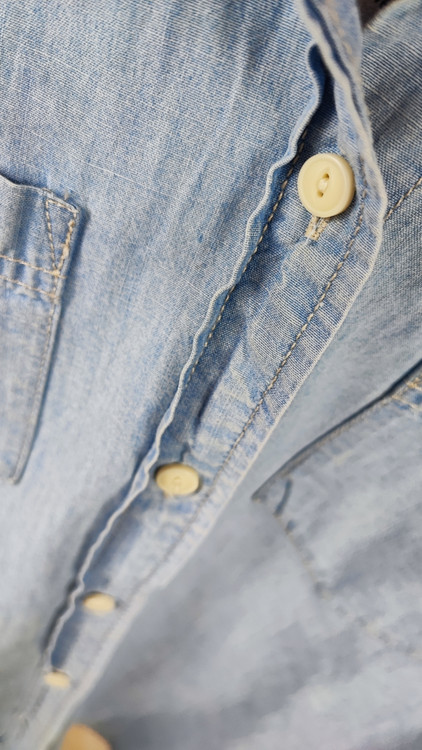 شومیز جین زنانه آبی روشن برند جی کرو J.Crew آستین بلند کد ۱۴۰۲ وارداتی استوک اروپایی