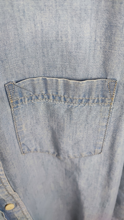 شومیز جین زنانه آبی روشن برند جی کرو J.Crew آستین بلند کد ۱۴۰۲ وارداتی استوک اروپایی