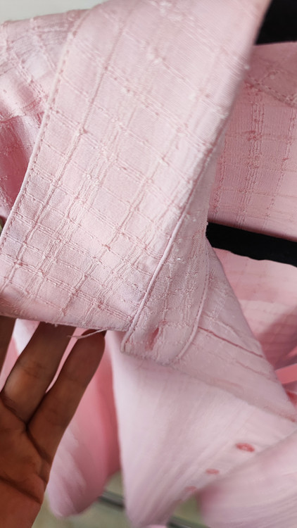 شومیز زنانه طوسی برند مرونا (Merona) استوک گرید A با دو جیب روی سینه و دکمههای سفید