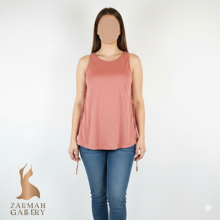 تاپ زنانه سفید خالخالی دکمهدار استوک وارداتی یقه دار مناسب سایز ۳۸ و ۴۰ استایل کژوال