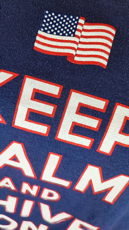 تاپ رکابی زنانه سرمهای برند چایو تیس استوک وارداتی کد ۲ با چاپ نوشته سفید و قرمز