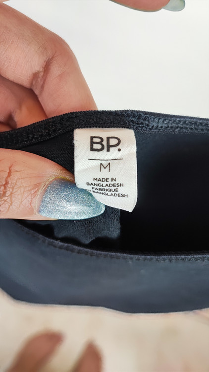 تاپ بندی زنانه مشکی برند .BP استوک اروپایی جنس پنبه کشی مناسب سایز ۳۶ و ۳۸