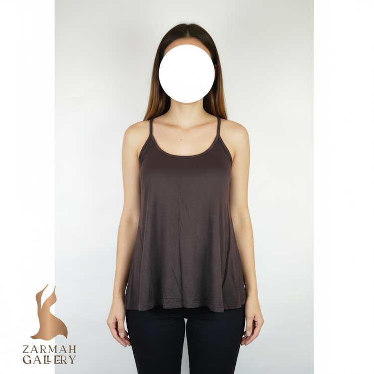 تاپ بندی زنانه قهوهای سوخته برند Wet Seal استوک وارداتی مناسب استایل راحتی و زیر کت