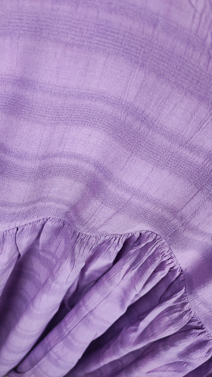 شومیز زنانه مجلسی برند Time and Tru رنگ بنفش روشن یاسی کد ۲۲۵۶ استایل آزاد و خنک