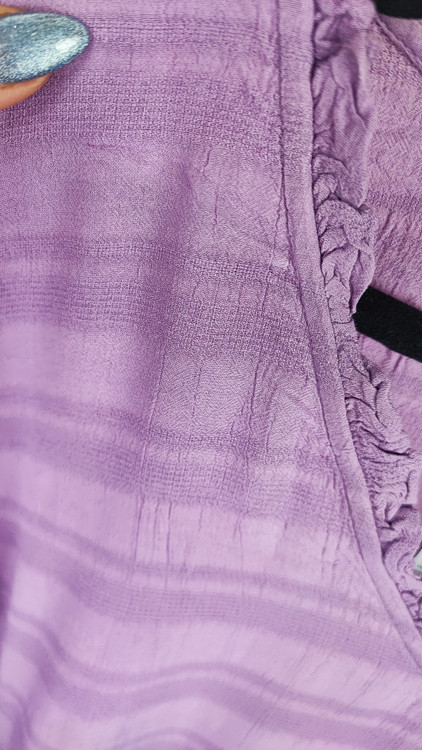 شومیز زنانه مجلسی برند Time and Tru رنگ بنفش روشن یاسی کد ۲۲۵۶ استایل آزاد و خنک