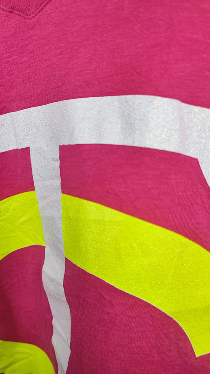 تیشرت زنانه صورتی برند Gear For Sports مدل یقه هفت استوک وارداتی مناسب استایل کژوال