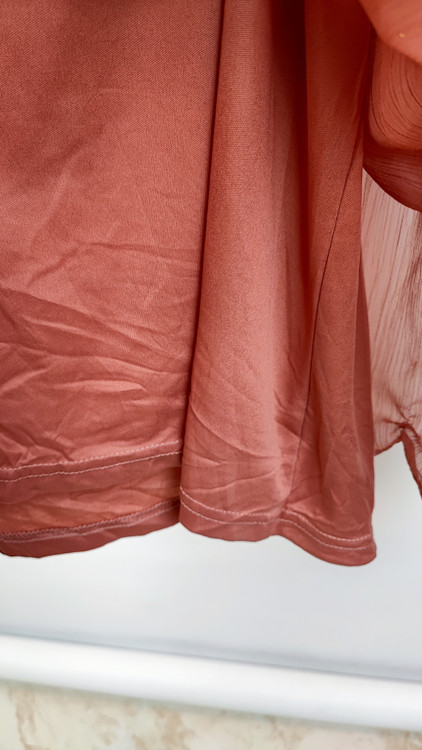 شومیز زنانه سایز بزرگ برند Zac & Rachel رنگ گلبهی لمهدار استوک اروپایی گرید A کد ۲۰۷۴