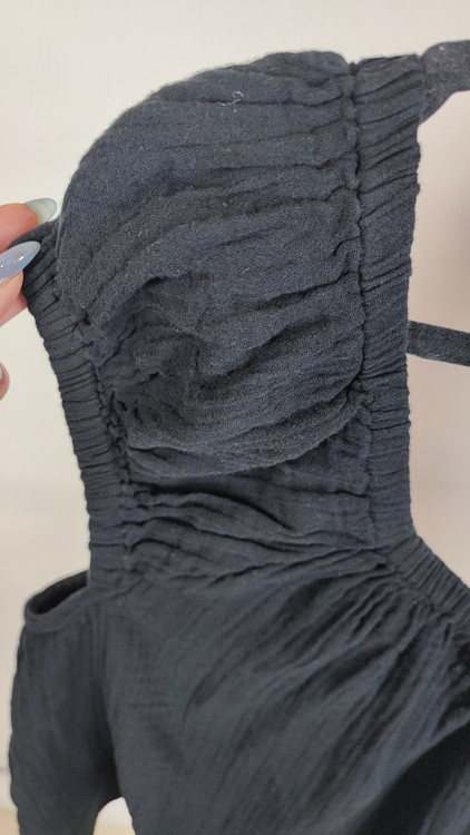 شومیز مشکی زنانه سایز بزرگ برند اولد نیوی جنس نخی خنک مناسب استایل کژوال و روزمره