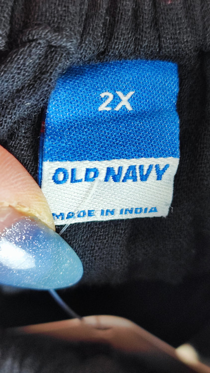 شومیز مشکی زنانه سایز بزرگ برند اولد نیوی جنس نخی خنک مناسب استایل کژوال و روزمره