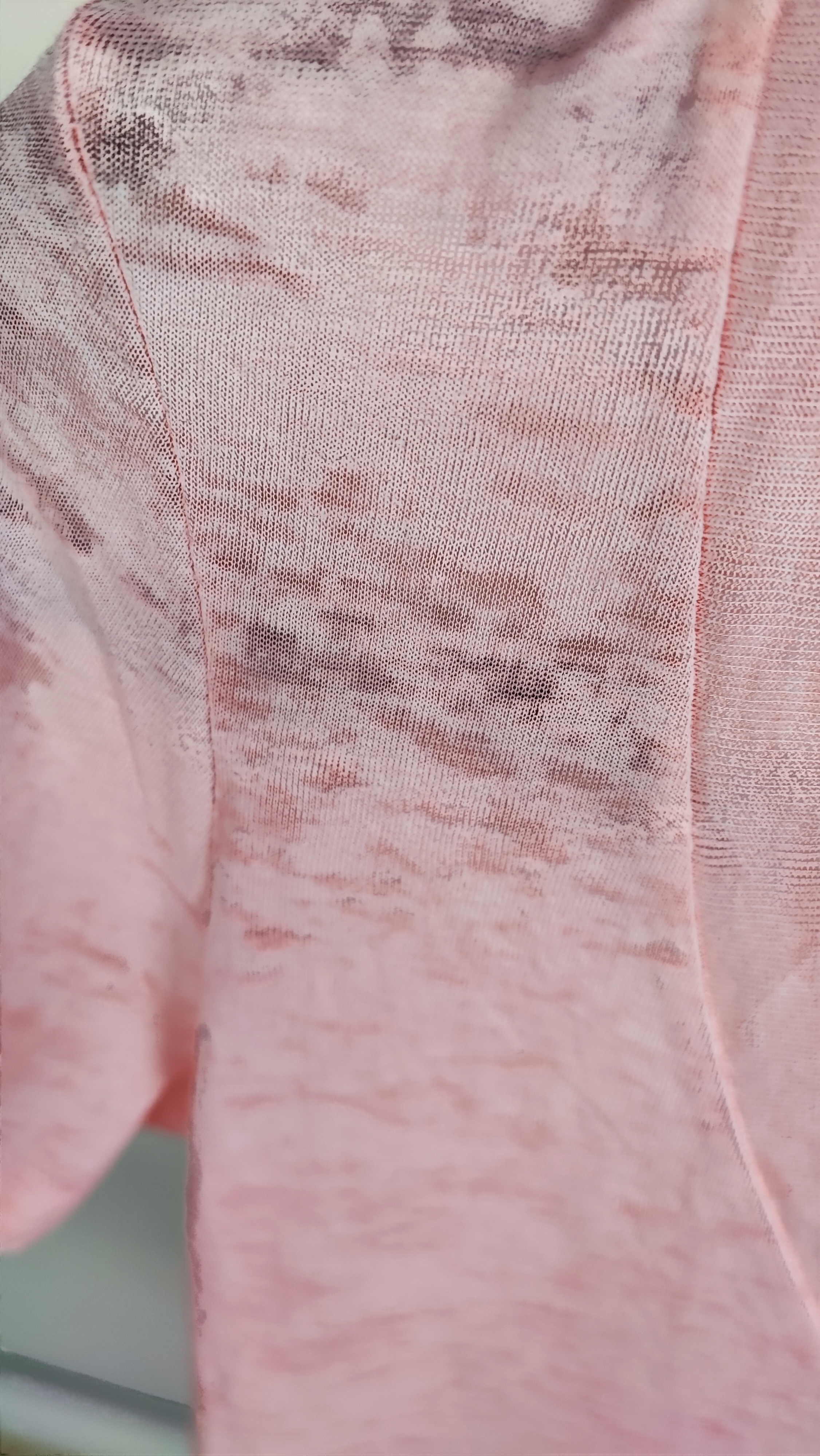 تیشرت صورتی زنانه استوک وارداتی برند About to Bloom طرح چاپی Tall & Strong سایز اسمال