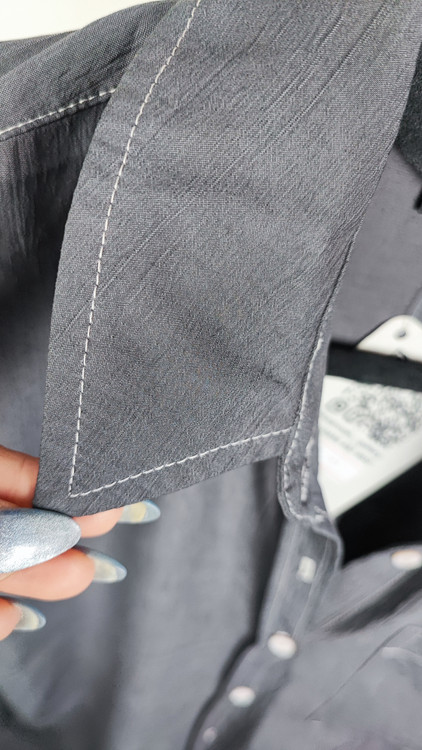 شومیز بلند زنانه سایز بزرگ برند دسیجوبا رنگ زغالسنگی گرید A مناسب استایل اسپرت و کژوال