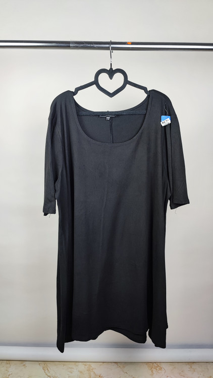 شومیز زنانه سایزبزرگ رنگ مشکی برند Vibe اصل ساخت مکزیک جنس دورس نازک خنک استوک گرید b مناسب استایل روزمره خانگی و راحتی