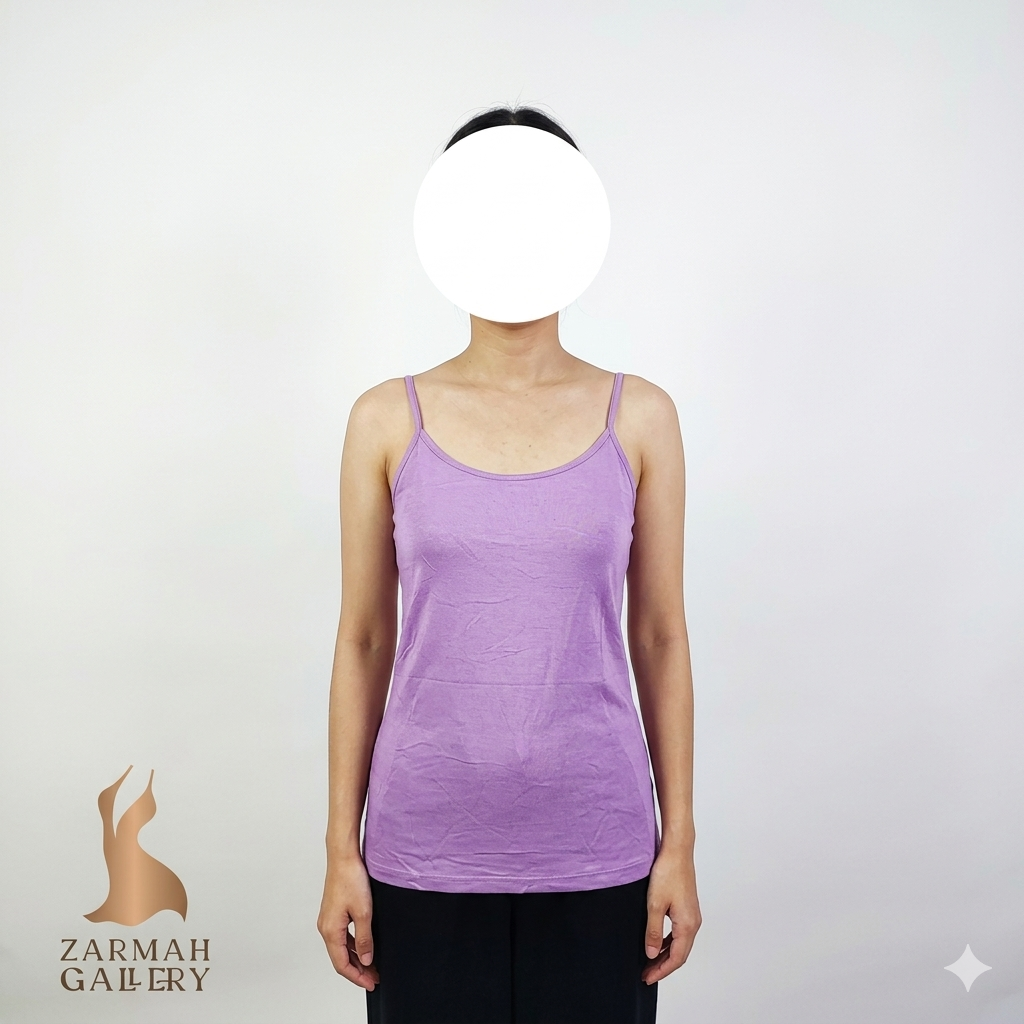 تاپ بندی زنانه استوک خارجی برند کرکلند رنگ بنفش یاسی ملانژ مناسب زیر مانتو و خانگی