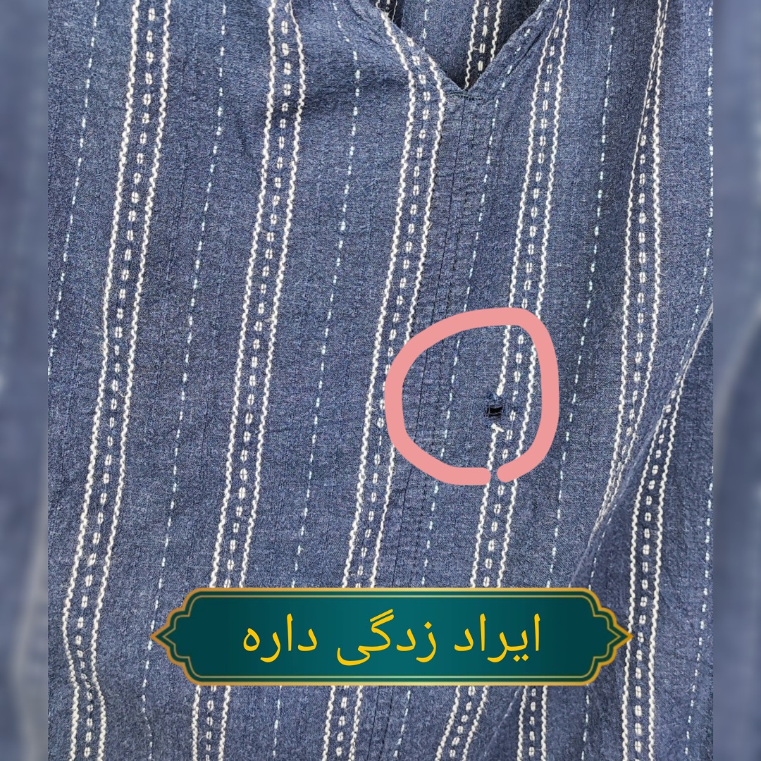 تاپ زنانه سایزبزرگ برند تایم اند ترو رنگ سرمهای راه راه جنس لنین و ریون خنک تابستانی