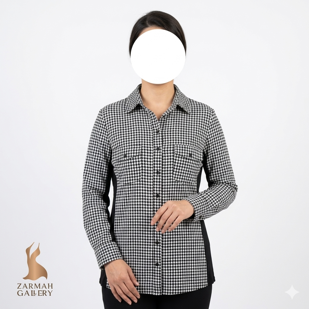 شومیز زنانه نخی دندانموشی برند زک اند ریچل استوک وارداتی زرماه گالری