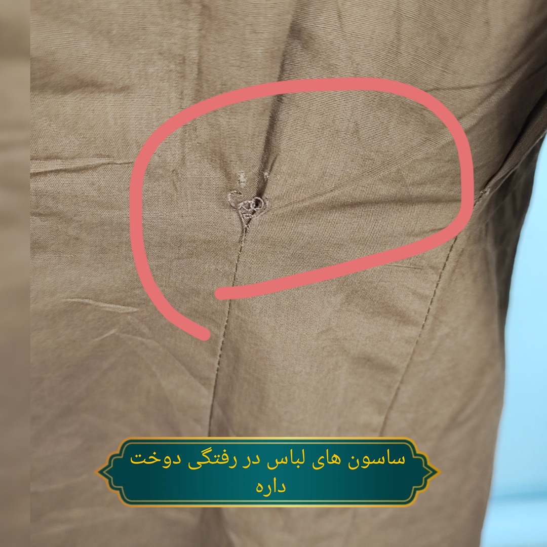 شومیز پیراهنی زنانه بلند نخی رنگ قهوهای با دو جیب روی سینه برند مینت وانیلا استوک اروپایی