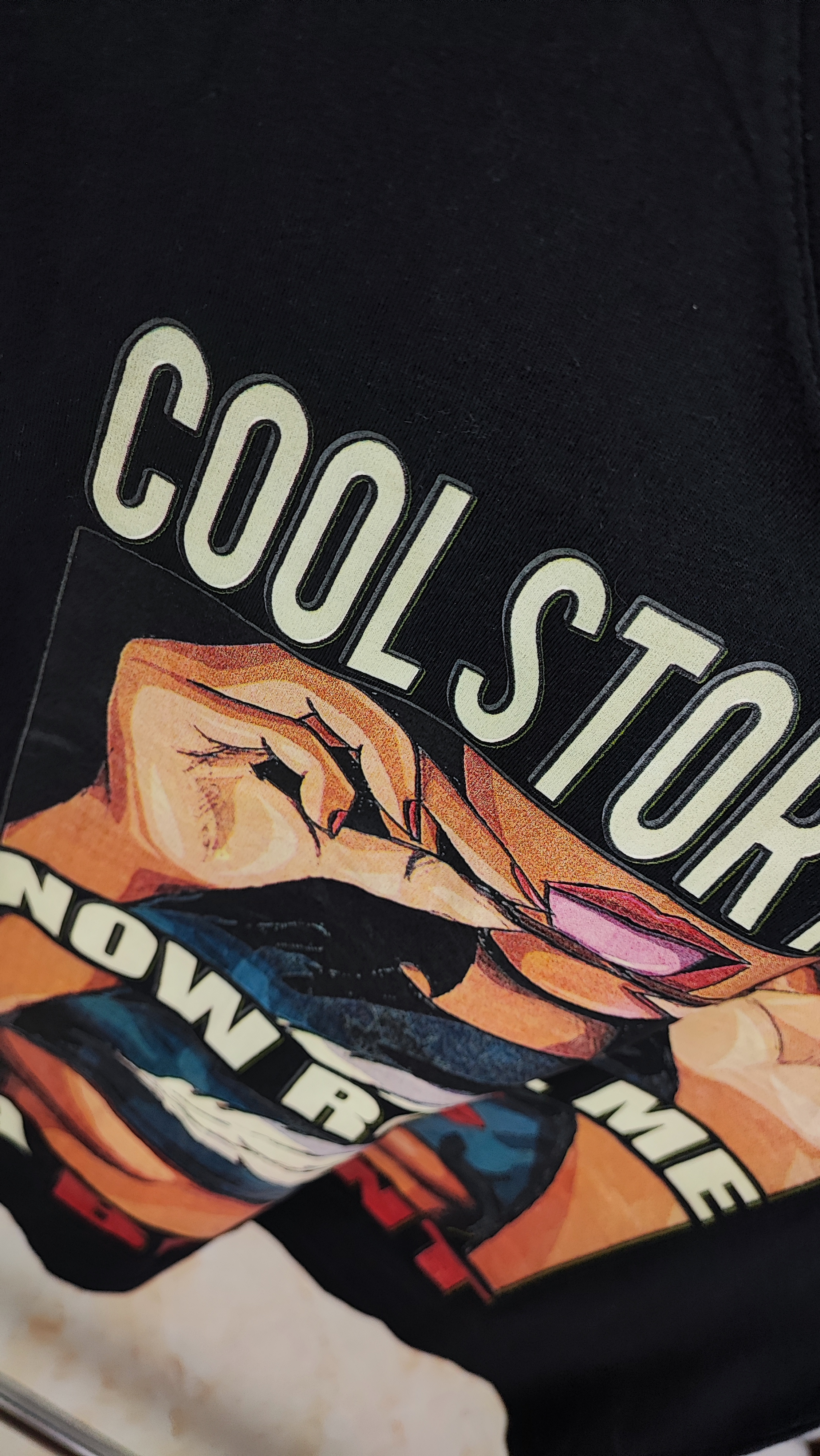 خرید تیشرت زنانه مشکی یقه هفت استوک برند Next Level با طرح گرافیکی فانتزی "Cool Story Babe" مناسب استایل خیابانی