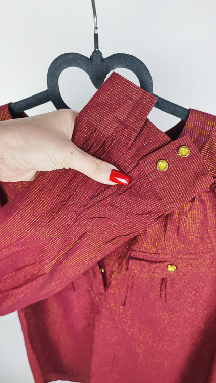 a.n.a Women's Stock Lurex Striped Shirt - Code 2120 - Size Medium - Imported 92% Cotton - Premium A Grade