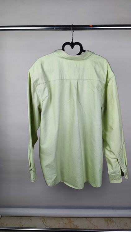 شومیز زنانه پلاس سایز برند کابین کریک استوک وارداتی رنگ لیمویی روشن مناسب سایز ۵۲ و