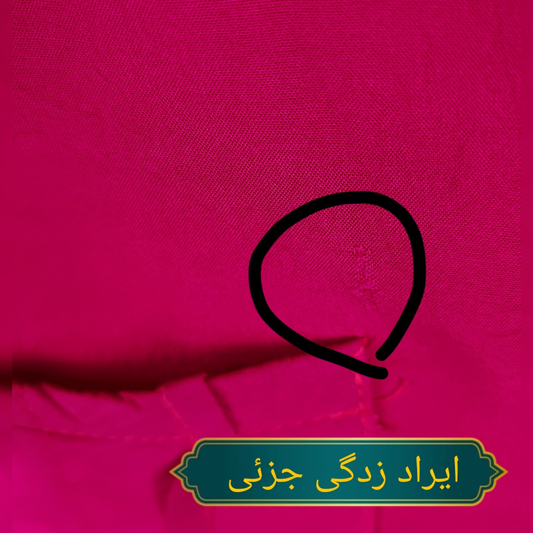 شومیز زنانه وارداتی استوک رنگ سرخابی با آستین سه ربع و دو جیب روی سینه گالری زرماه