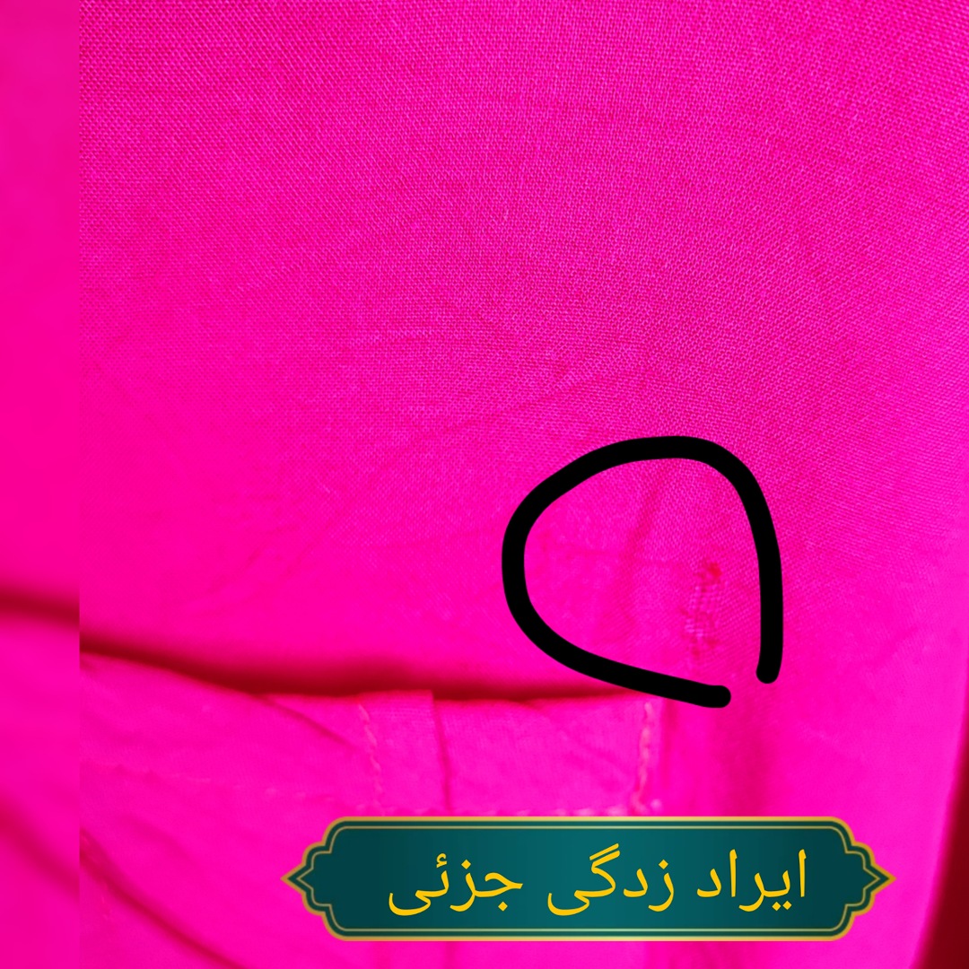 شومیز زنانه وارداتی استوک رنگ سرخابی با آستین سه ربع و دو جیب روی سینه گالری زرماه