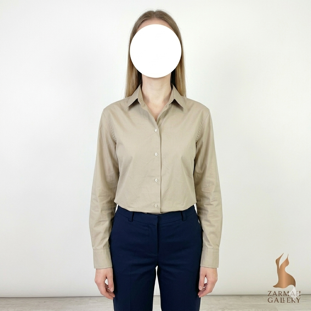 شومیز زنانه(ایراد زدگی) استوک اصل LAUREN RALPH LAUREN کد RL-202 سایز ۱۶ (۴۲-۴۴) | کرم کلاسیک با تخفیف ویژه (ایراد جزئی)