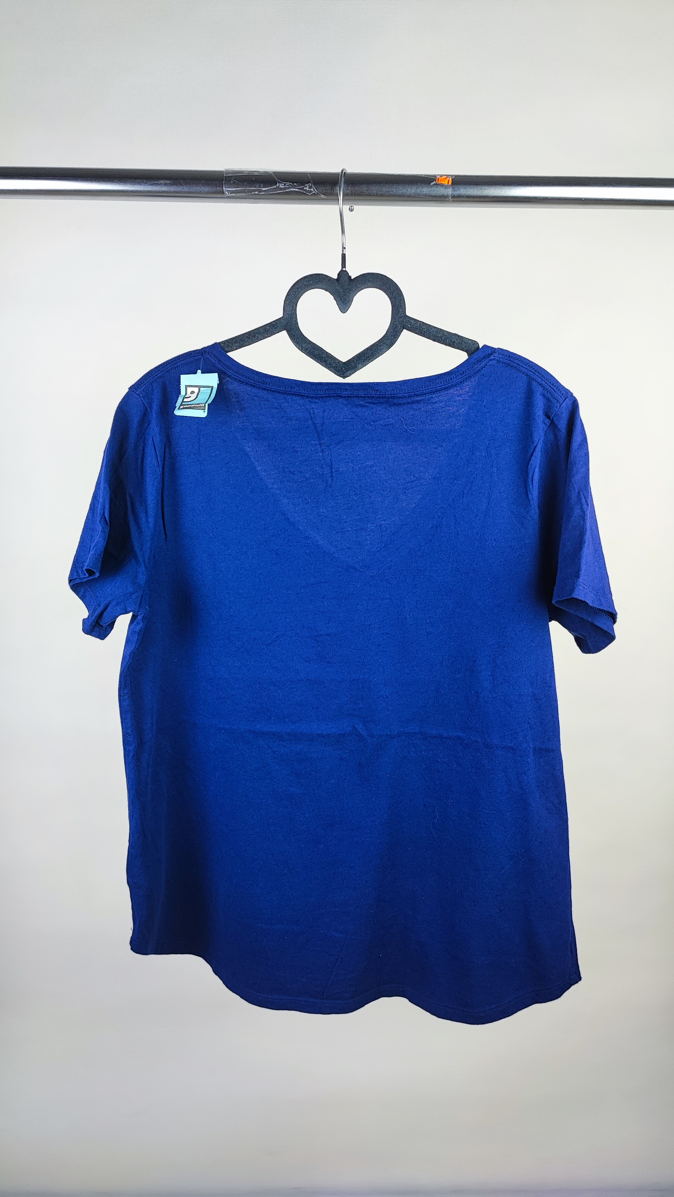 تیشرت زنانه استوک وارداتی برند اولد نیوی مدل اوریویر (EveryWear) رنگ آبی یقه هفت