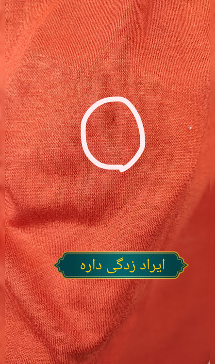 پیراهن زنانه اچ اند ام استوک وارداتی رنگ آجری مدل یقه چپ و راستی کد ۲ زرماه گالری