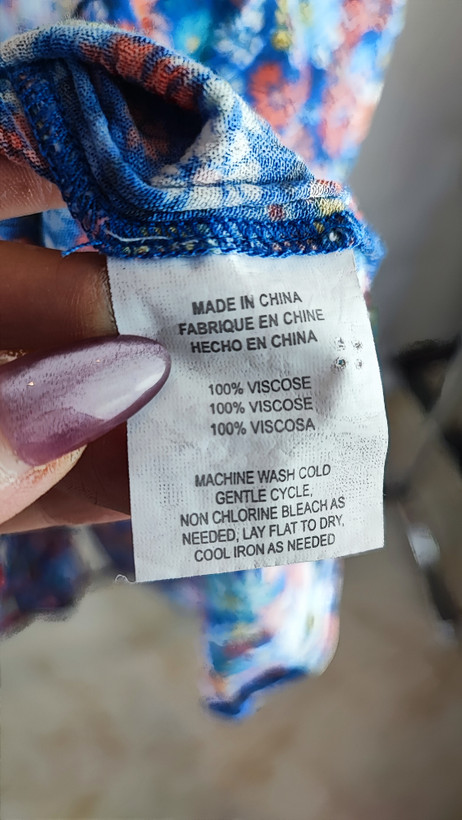 شومیز کراپ زنانه کرم رنگ استوک اروپایی برند اچ اند ام H&M آستین کوتاه یقه قایقی
