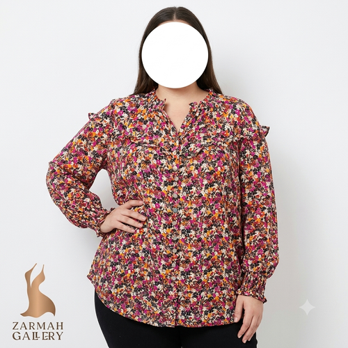 شومیز زنانه وارداتی استوک با قیمت حراجی مناسب استفاده روزمره یا در منزل سایز ۴۶ و