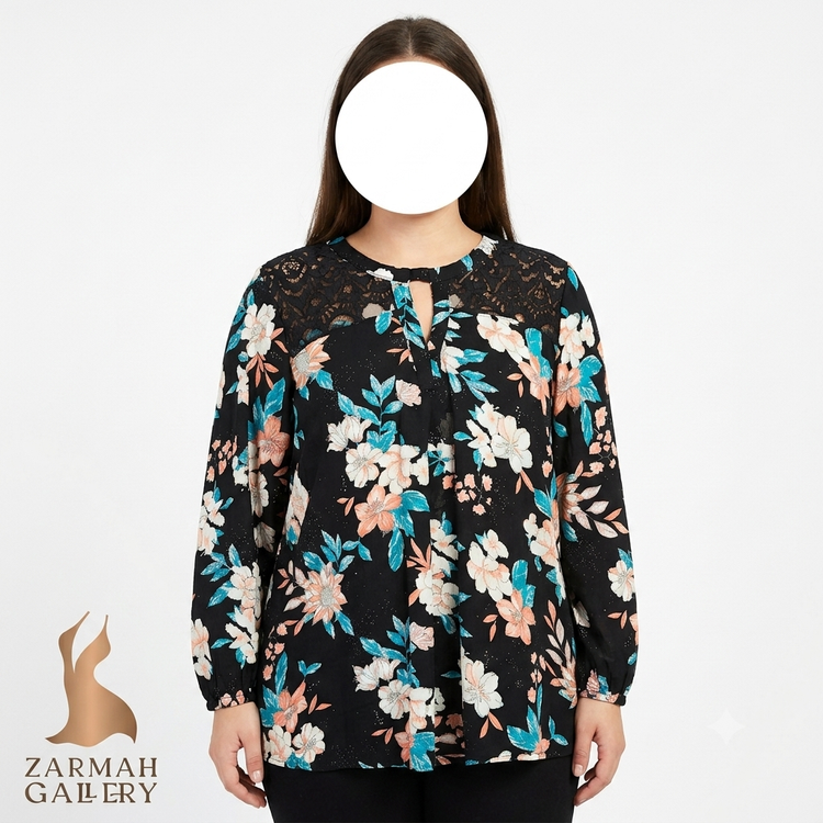 شومیز زنانه وارداتی استوک با قیمت بسیار مناسب مناسب استفاده روزمره یا در منزل سایز ۴۶ و