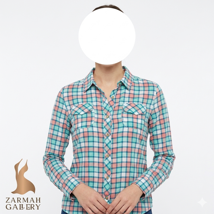 شومیز زنانه وارداتی استوک با طراحی ظریف و فانتزی مناسب استایل کژوال و روزمره سایز 34.36