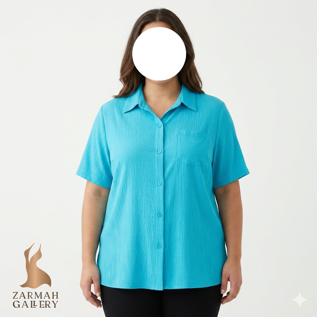 شومیز زنانه سایز بزرگ وارداتی طرحدار با رنگبندی جذاب مناسب استایل روزمره و راحتی