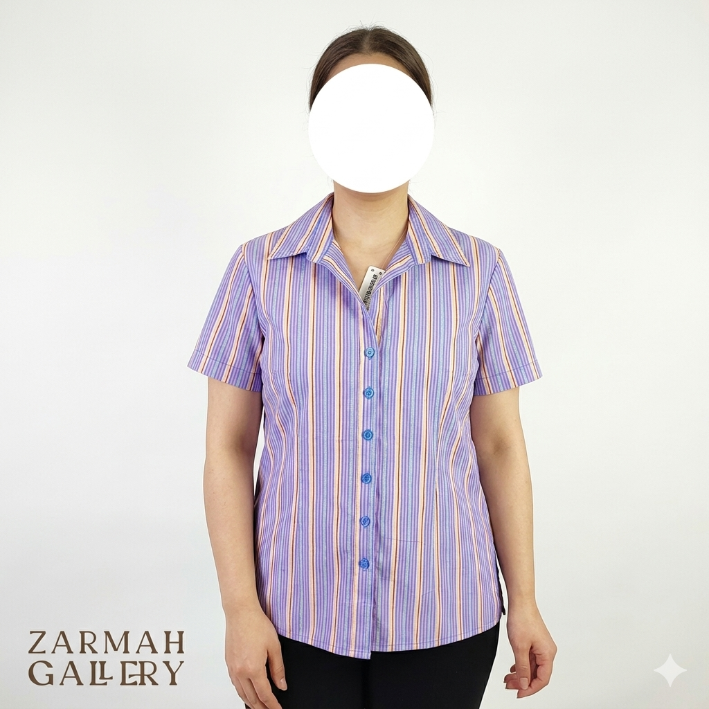 شومیز زنانه وارداتی استوک مدل شیک و جذاب مناسب استایل کژوال و رسمی سایز مدیوم