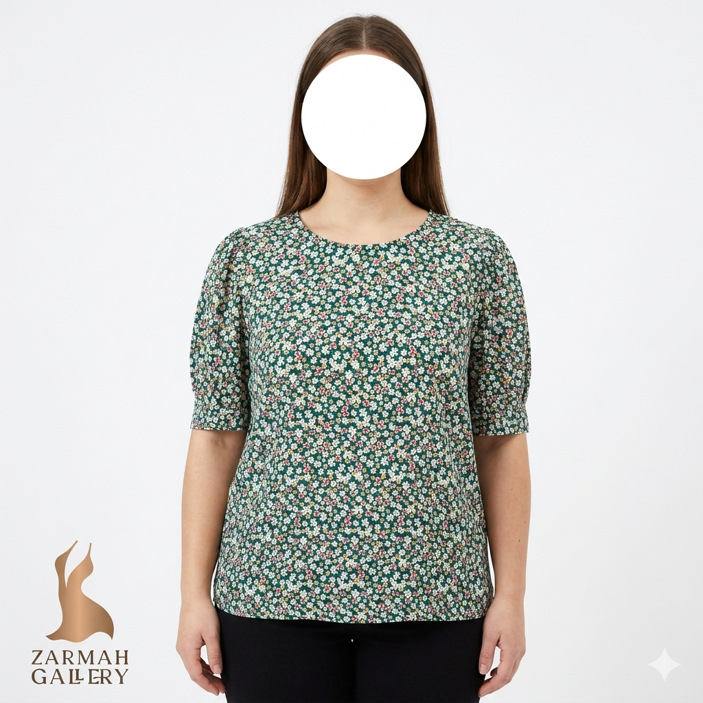 شومیز زنانه(ایراددار) وارداتی استوک مارکس اند اسپنسر (M&S) کد ۲۶۵۲ مناسب سایز ۴۲.۴۴ | طرح گل‌دار با قیمت اقتصادی