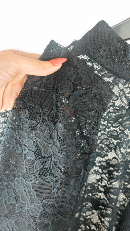 شومیز گیپور زنانه مجلسی برند لین برایانت (Lane Bryant) رنگ مشکی، سایز بزرگ 56.58، استوک وارداتی